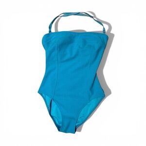 SHAN Strapless One-Piece Swimsuit | Built-In Cups | Made in Canada | Size 6